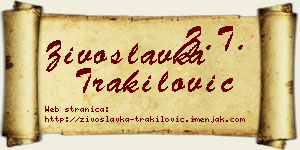 Živoslavka Trakilović vizit kartica